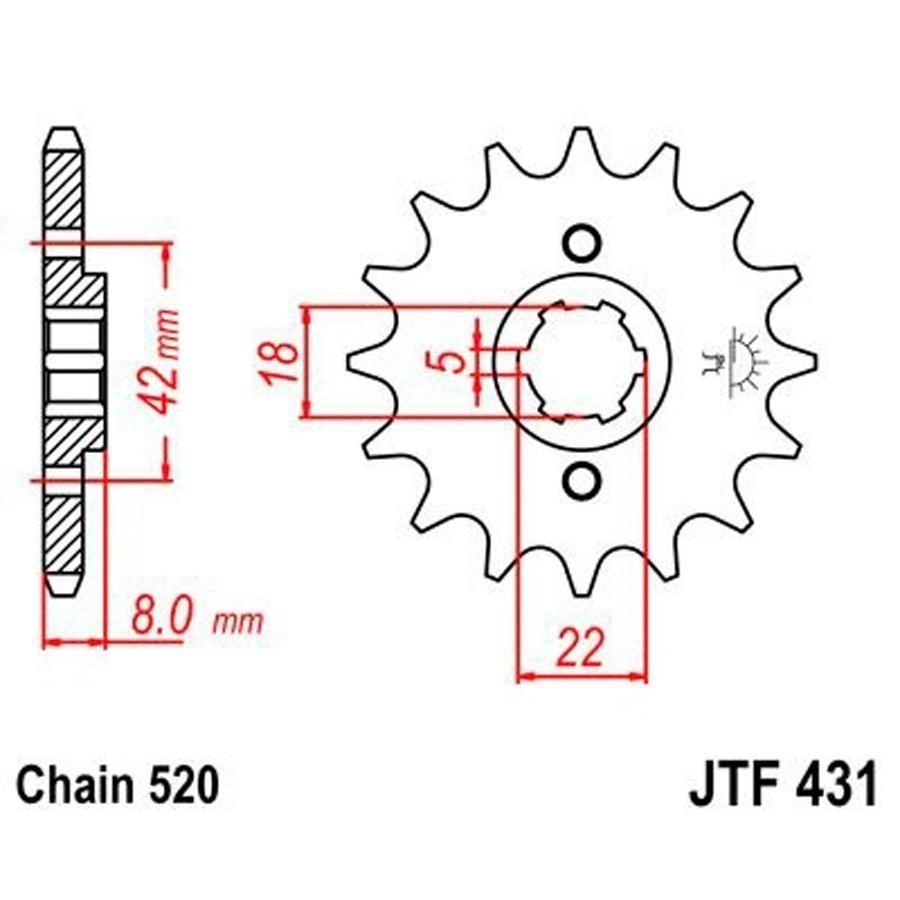 PIÑON JT 431 11T 520