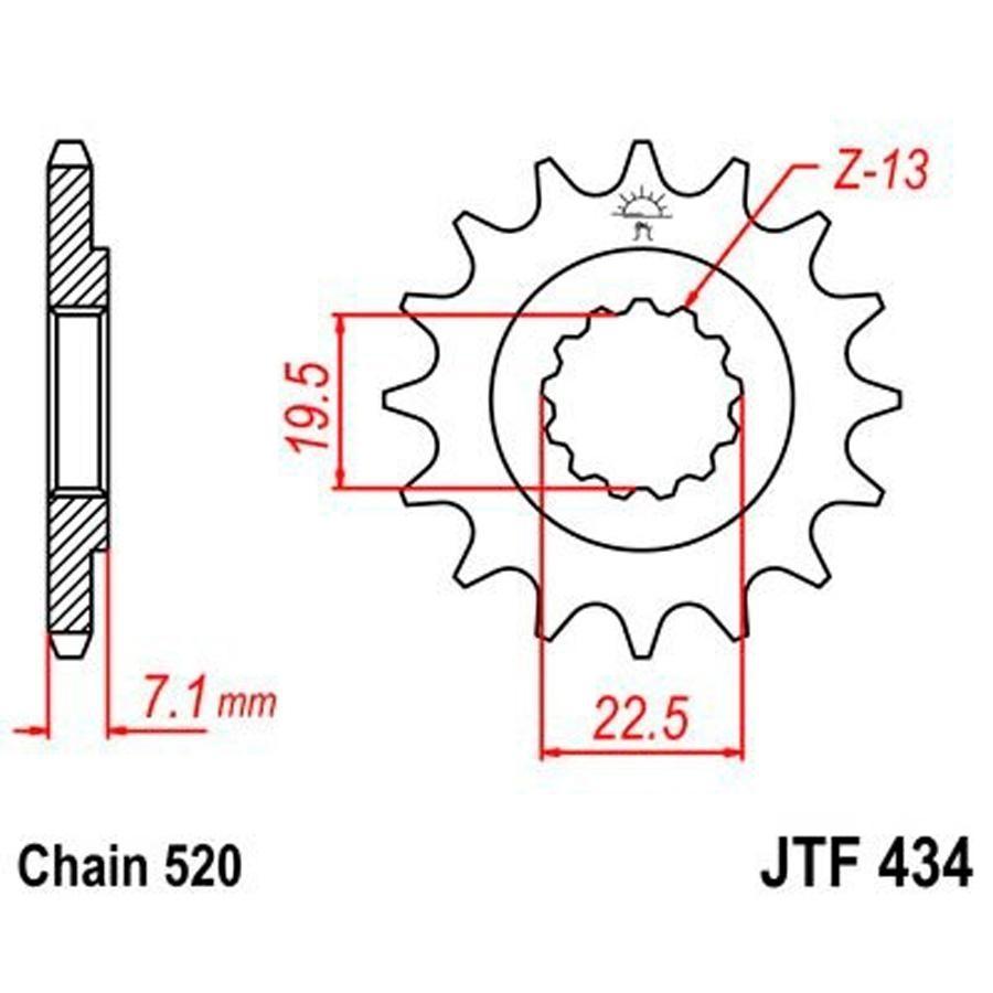 PIÑON JT 434 13T 520