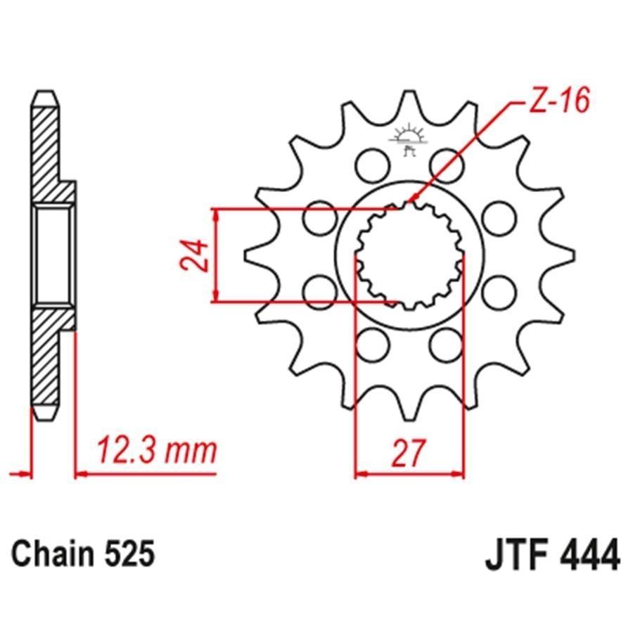 PIÑON JT 444 17T 525
