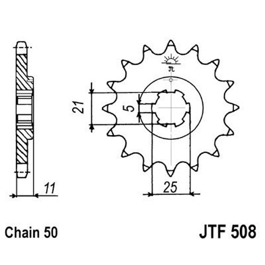PIÑON JT 508 16T 530