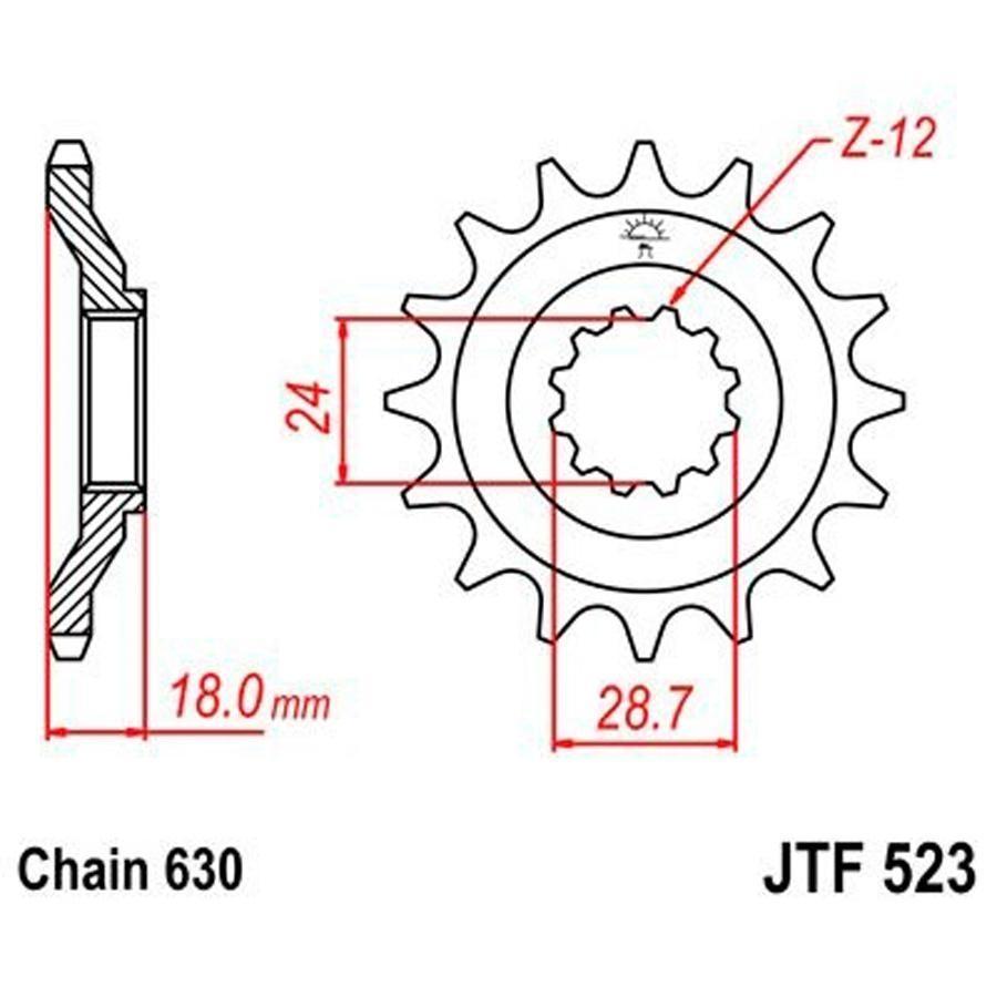 PIÑON JT 523 15T 630