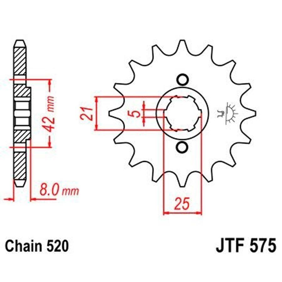 PIÑON JT 575 16T 520