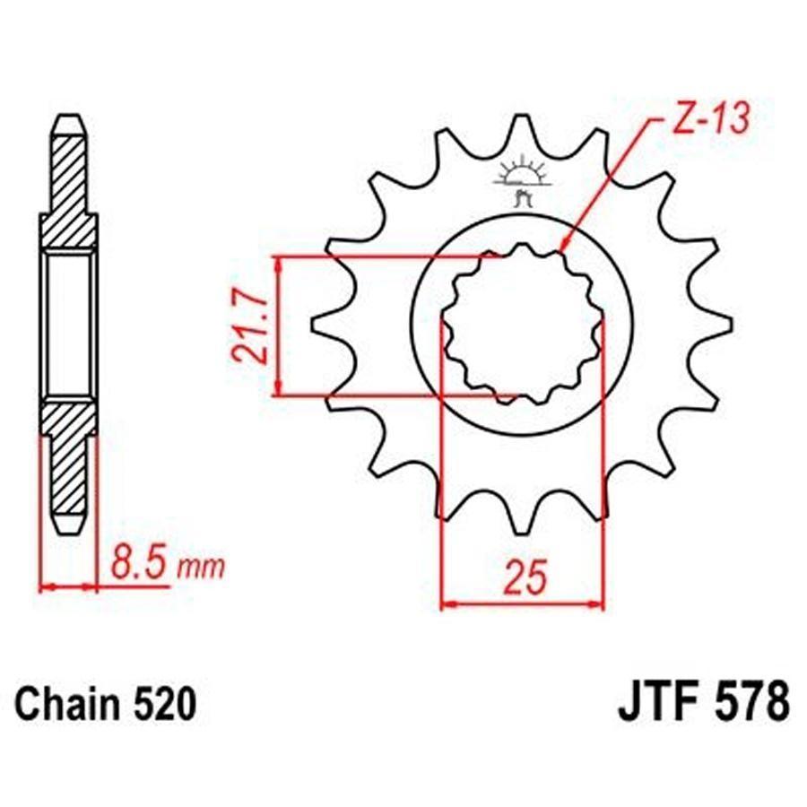 PIÑON JT 578 15T 520
