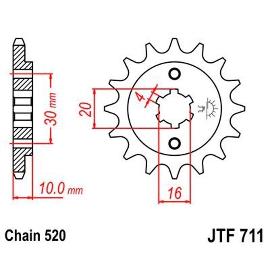PIÑON JT 711 12T 520