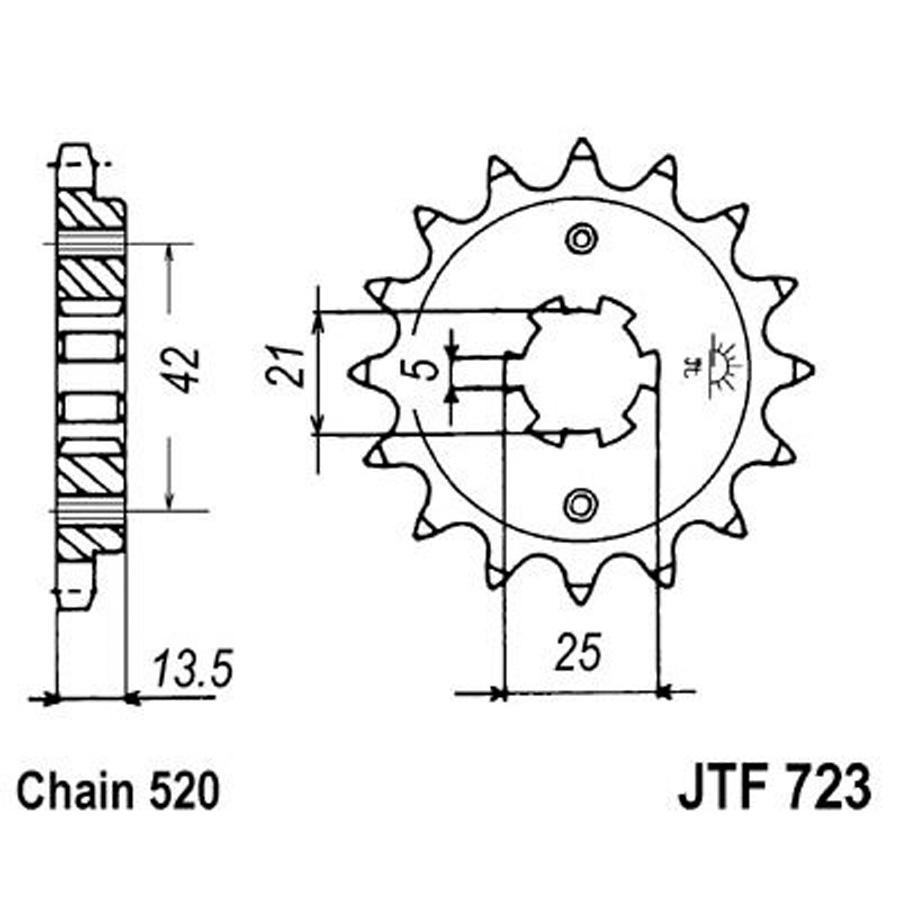 PIÑON JT 723 14T 520