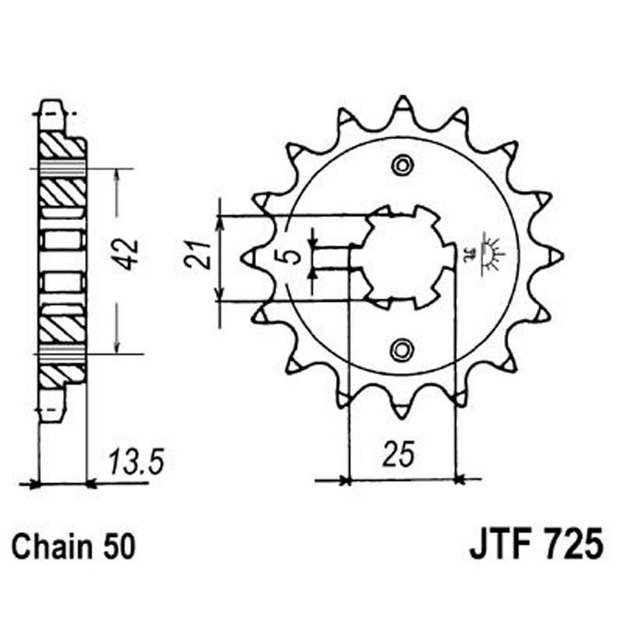 PIÑON JT 725 15T 530