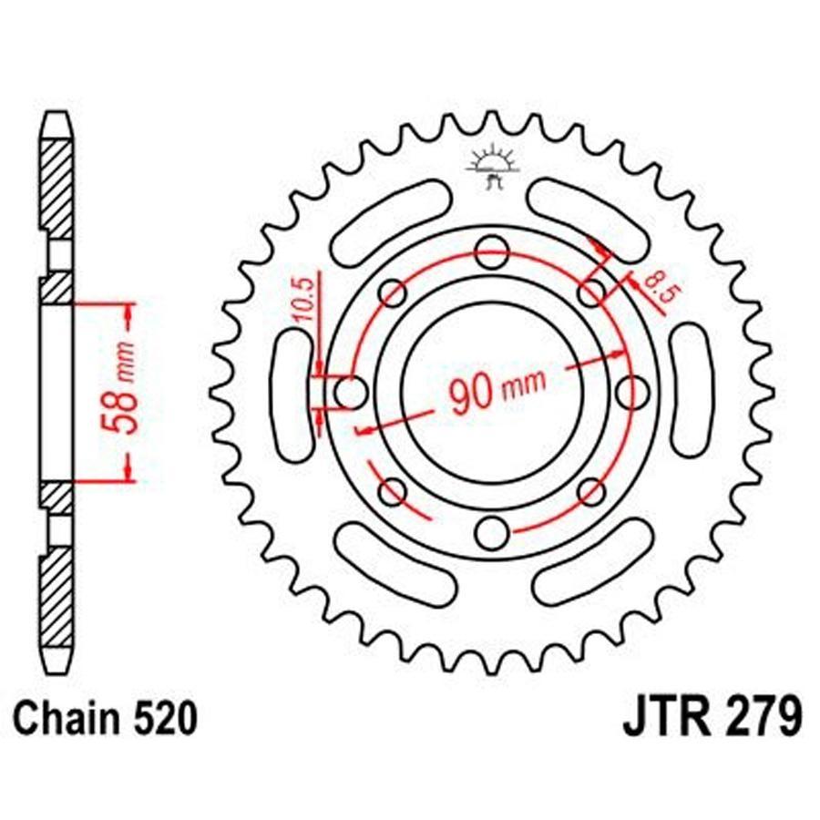 PLATO CORONA JT 279 41 = 272 41T  520