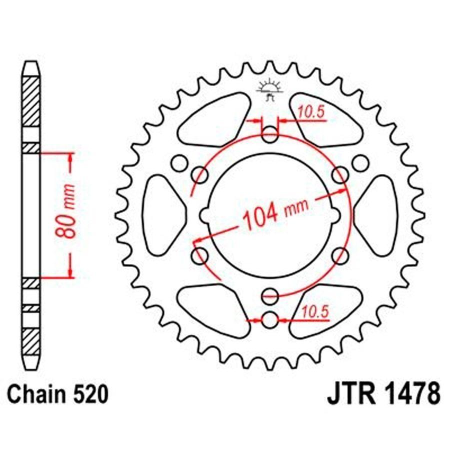 PLATO CORONA JT 1478 34T  520