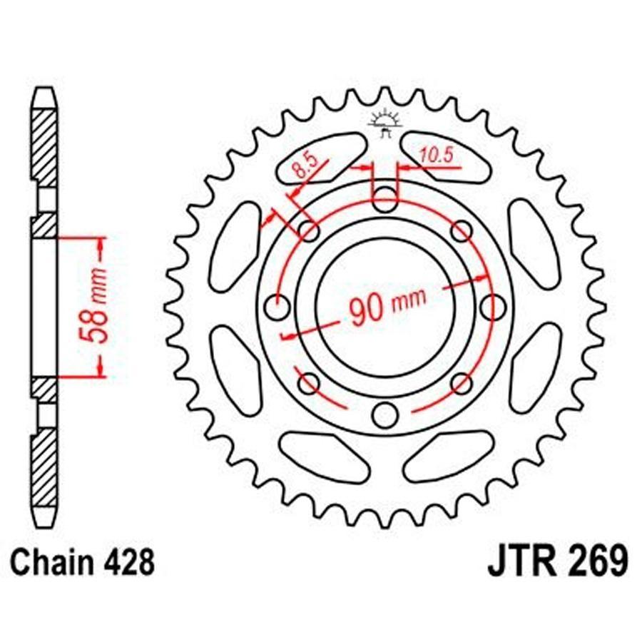 PLATO CORONA JT 269 51T  428
