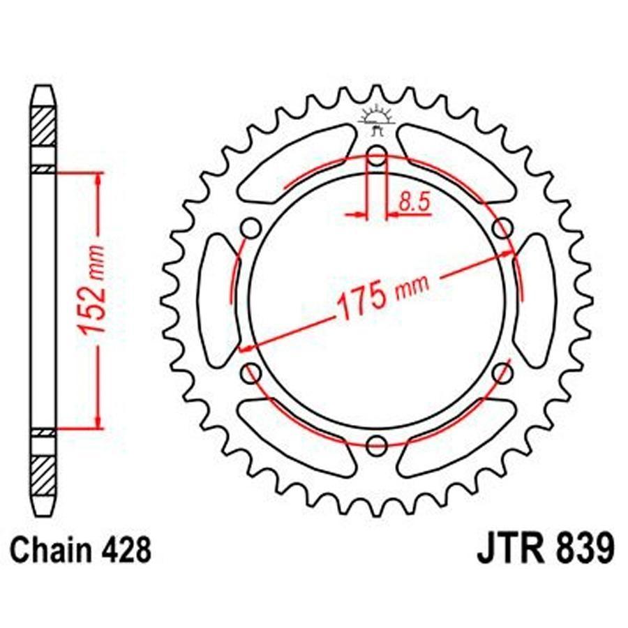 PLATO CORONA JT 839 53T  428