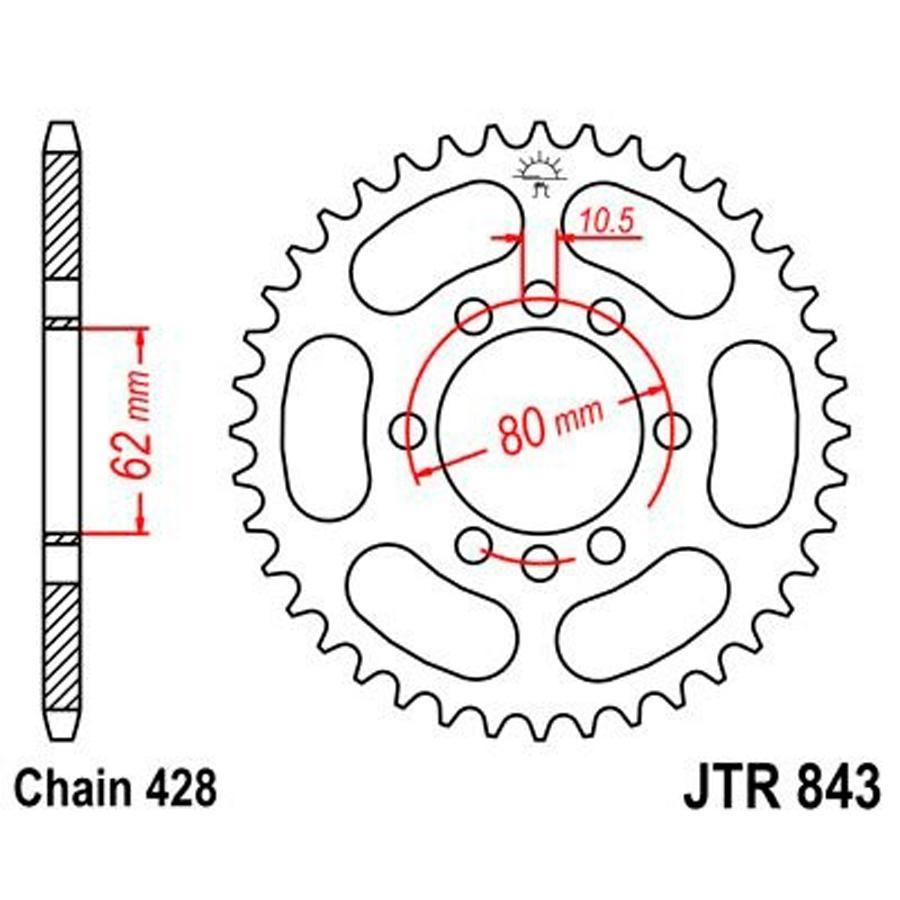 PLATO CORONA JT 843 53T  428