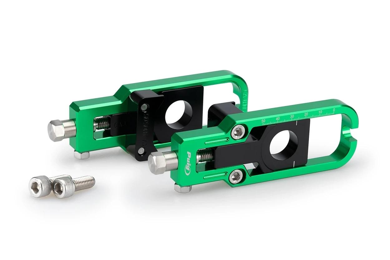 TENSOR DE CADENA PARA KAWASAKI ZX-10R 22'- C/VERDE PUIG 21189V