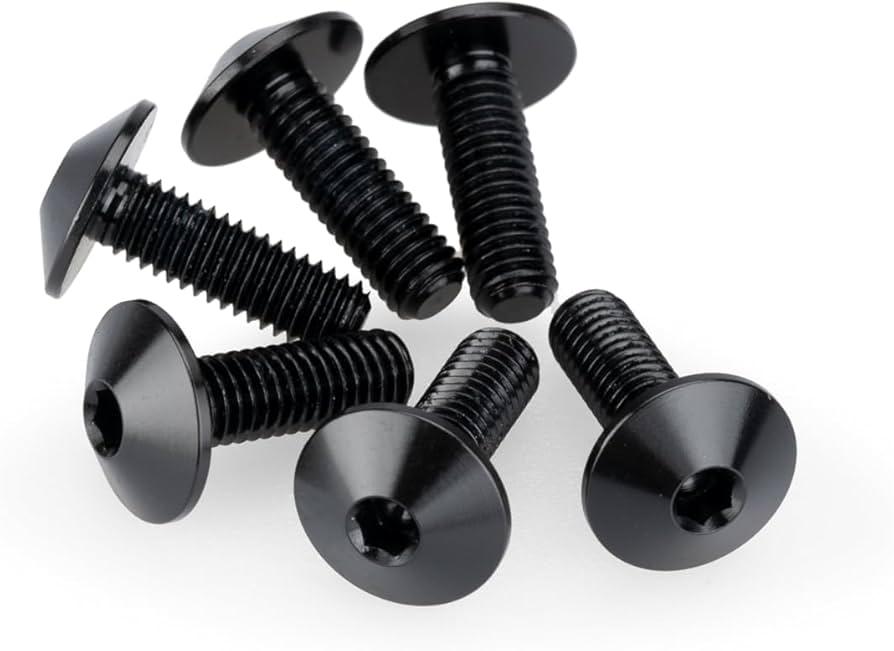 KIT 6 TORNILLOS M6X20 DIAM. CABEZA 16,8MM C/NEGRO PUIG 21765N
