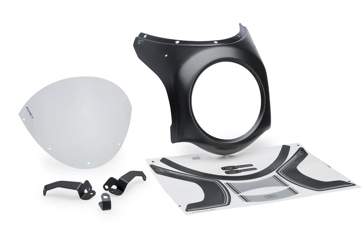 SEMICARENADO RETRO CARCASA SIMIL CARBONO HONDA CB6
