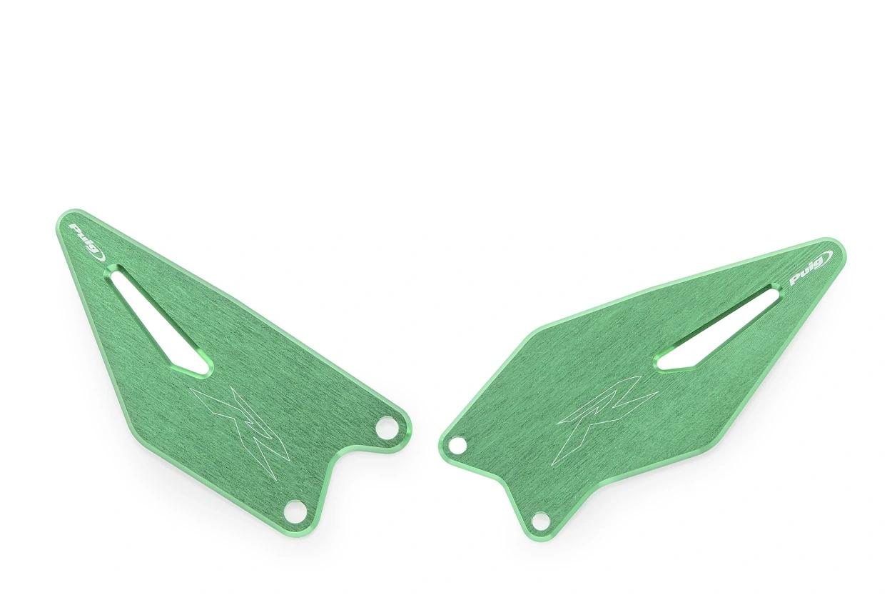 PLACAS DE TALON KAWASAKI ZX6R NINJA 24' C/VERDE