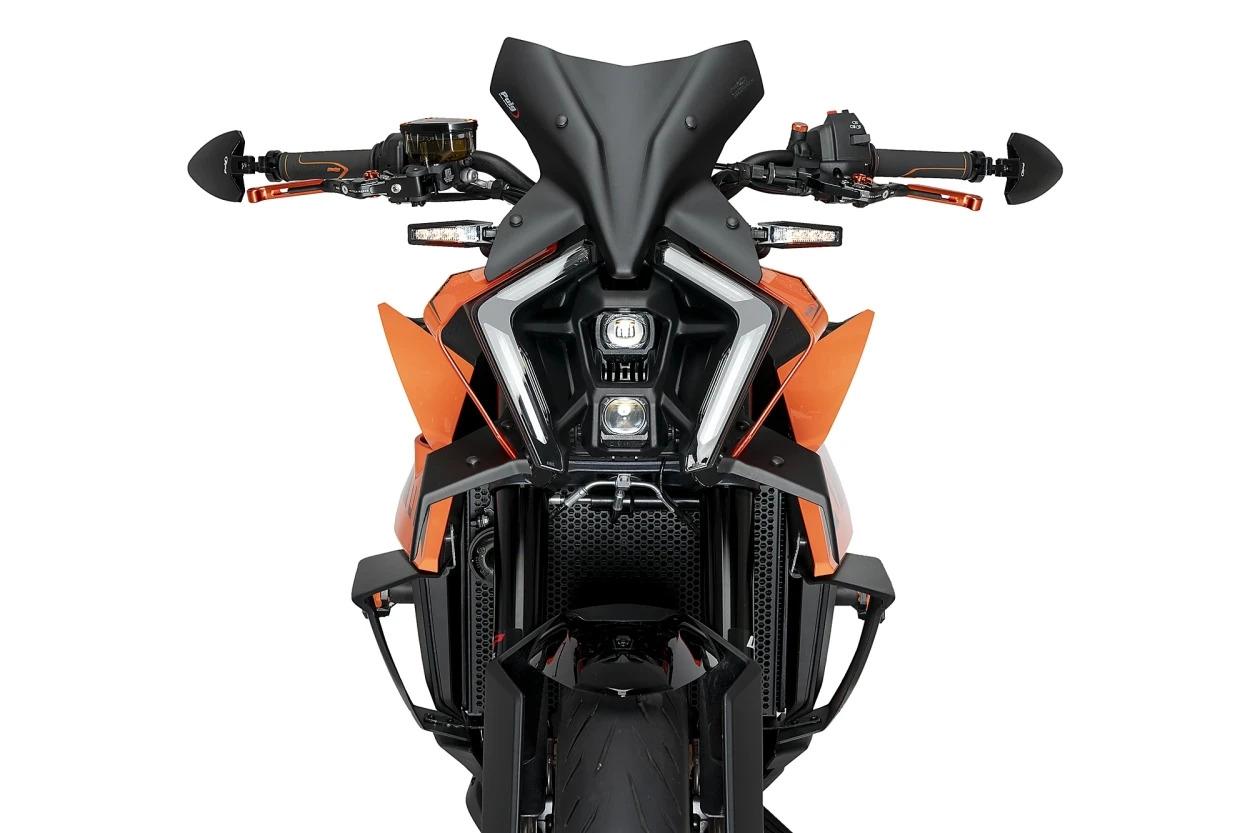 ALERON FRONTAL NAKED KTM 990 DUKE 24' C/NEGRO MATE
