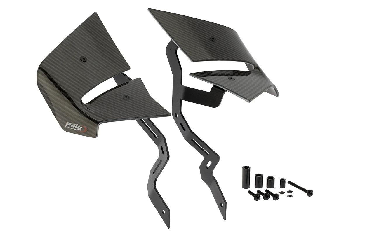 ALERONES D12 KAWASAKI Z650 20'-25' C/SIMIL CARBON