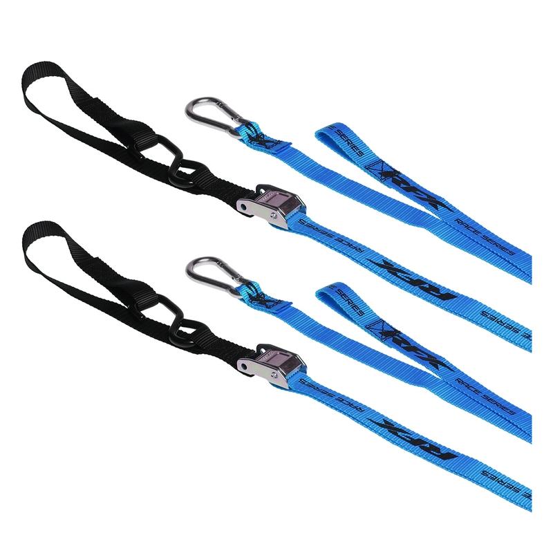 CORREAS DE AMARRE RFX RACE SERIES 1.0 (AZUL/NEGRO) CON BUCLE ADICIONAL Y CLIP DE MOSQUETÓN 1110916002 FXTD3000055BU