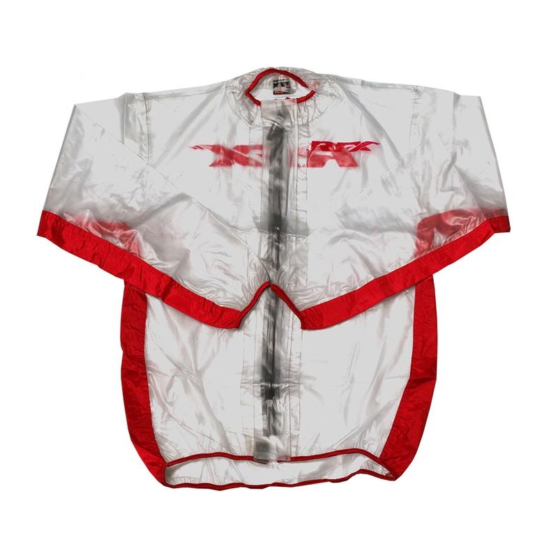 CHAQUETA IMPERMEABLE RFX SPORT (TRANSPARENTE/ROJO), TALLA ADULTO XL 1110963005 FXWJ108XL55RD