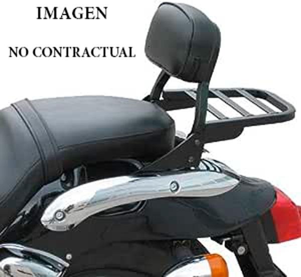 RESPALDO SPAAN BAJO NEGRO SIN PORTA Harley Davidson Dyna 2001-2006 (Excepto Dyna Wide)