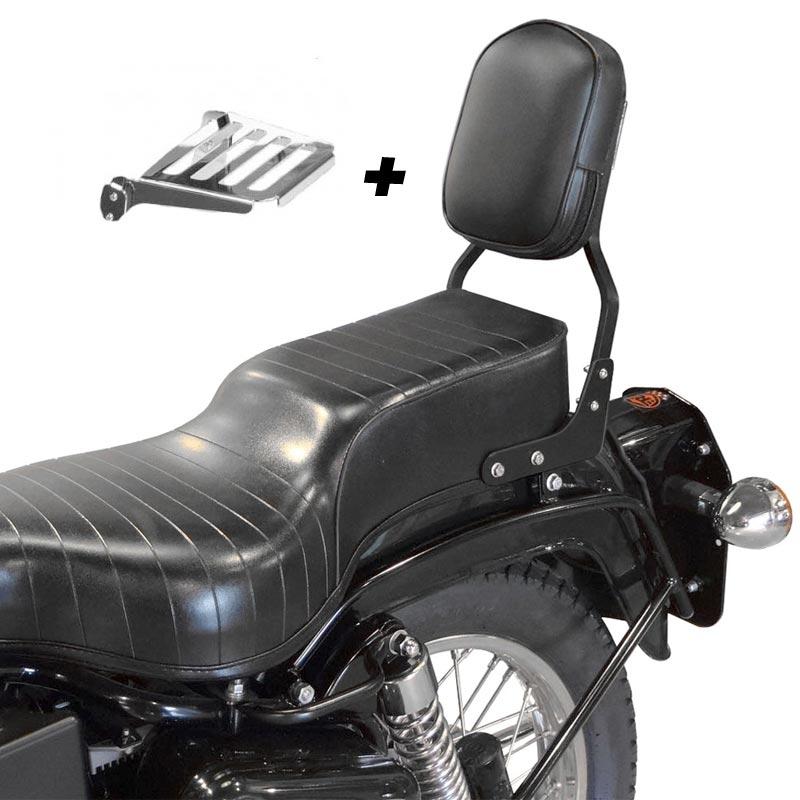 RESPALDO SPAAN BAJO CON PORTA Royal Enfield Bullet 500