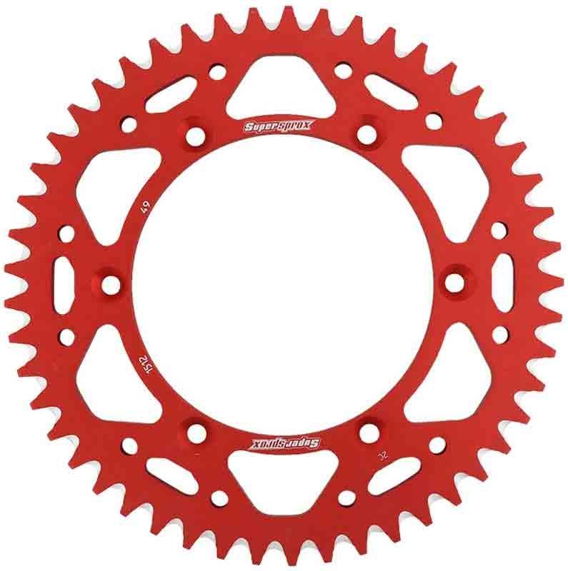 PLATO CORONA SUPERSPROX ALUMINIO ROJA 49 D