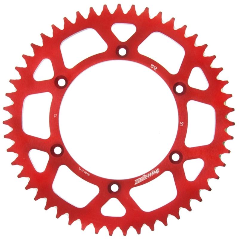PLATO CORONA SUPERSPROX ALUMINIO ROJA 51 D