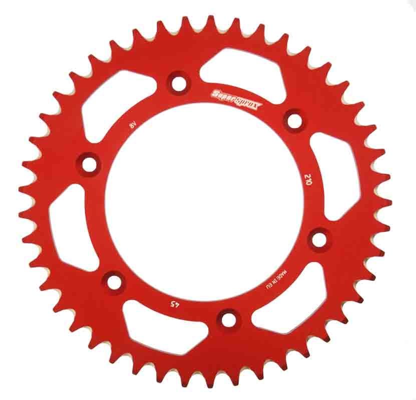 PLATO CORONA SUPERSPROX ALUMINIO ROJA 45 D