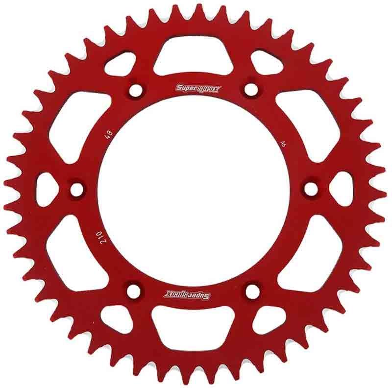PLATO CORONA SUPERSPROX ALUMINIO ROJA 48 D
