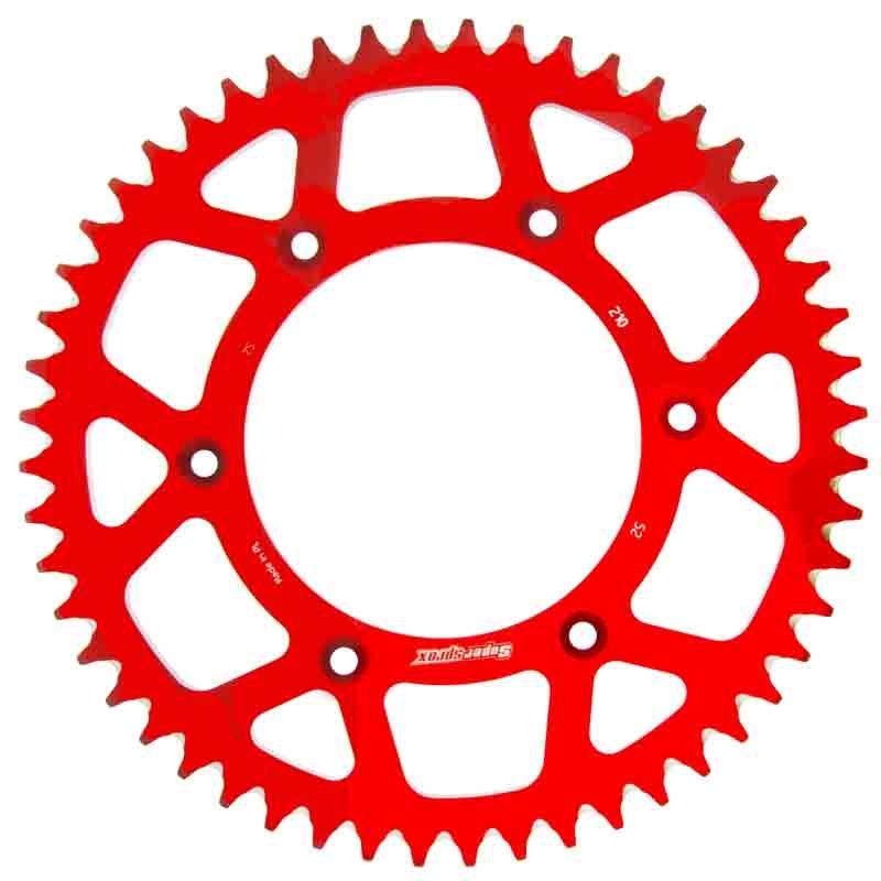 PLATO CORONA SUPERSPROX ALUMINIO ROJA 52 D