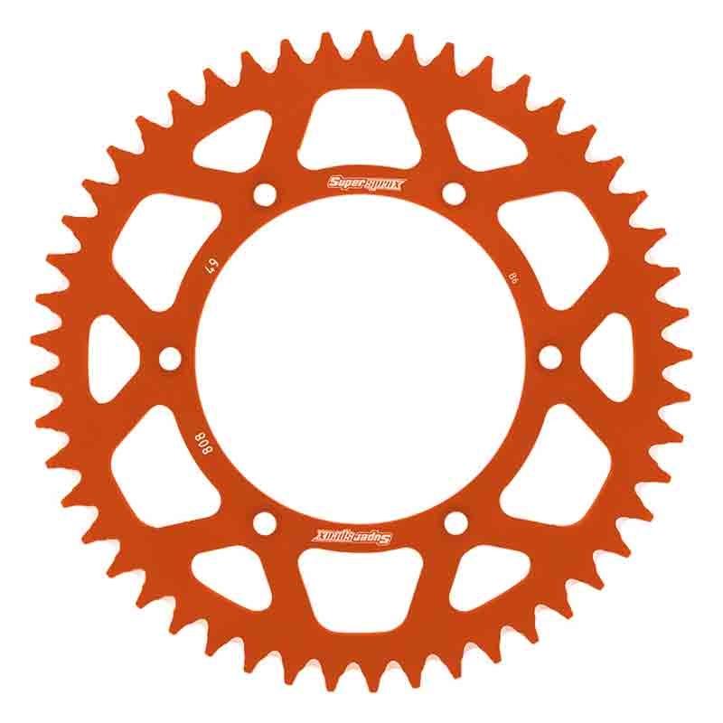 PLATO CORONA SUPERSPROX ALUMINIO NARANJA 49 D