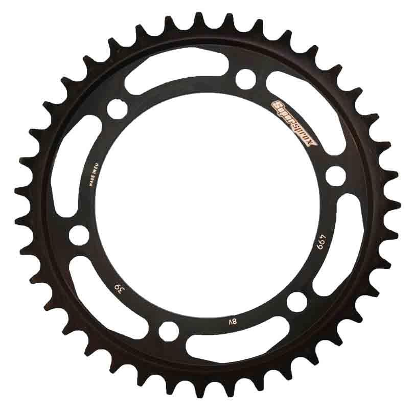 PLATO CORONA SUPERSPROX ACERO KAWASAKI - SUZUKI 530 X 39