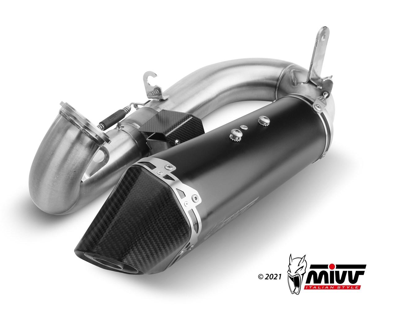 ESCAPE MIVV DELTA RACE SLIP-ON SPORT BLACK DUCATI PANIGALE V2        D.046.LDRB