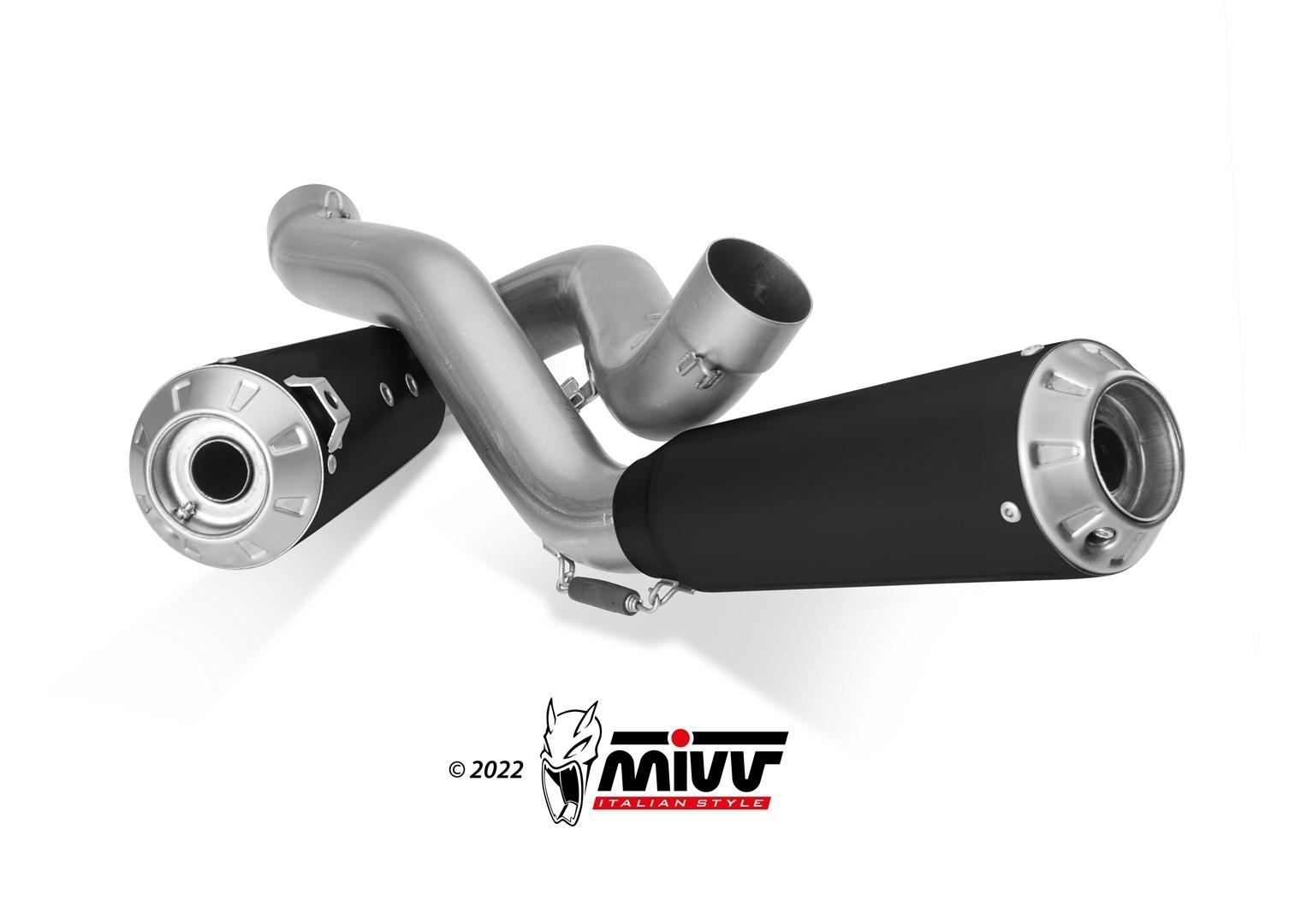 ESCAPE MIVV X-M1 2 SLIP-ON SPORT BLACK DUCATI STREETFIGHTER V4        D.047.SC4B