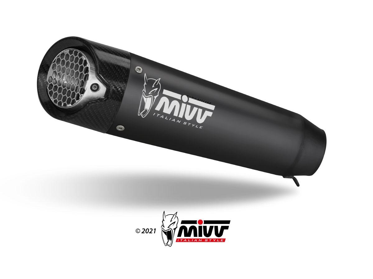 ESCAPE MIVV X-M5 SLIP-ON SPORT BLACK DUCATI MONSTER 937 / MONSTER 937 +         D.048.LC5B
