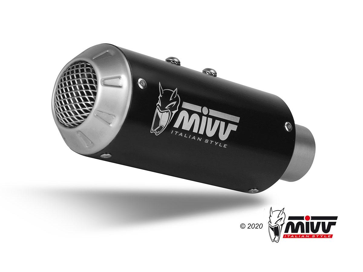 ESCAPE MIVV MK3 SLIP-ON SPORT BLACK BENELLI LEONCINO 800        E.008.SM3B