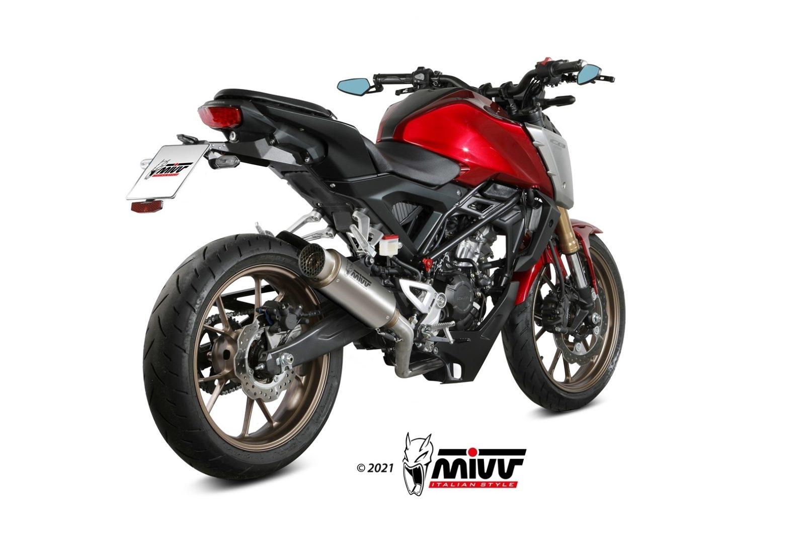ESCAPE MIVV GPpro FULL SYSTEM 1x1 SPORT TITANIUM HONDA CB 125 R        H.077.L6P