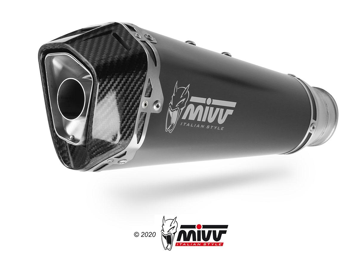 ESCAPE MIVV DELTA RACE SLIP-ON SPORT BLACK HONDA FORZA 750        H.080.LDRB