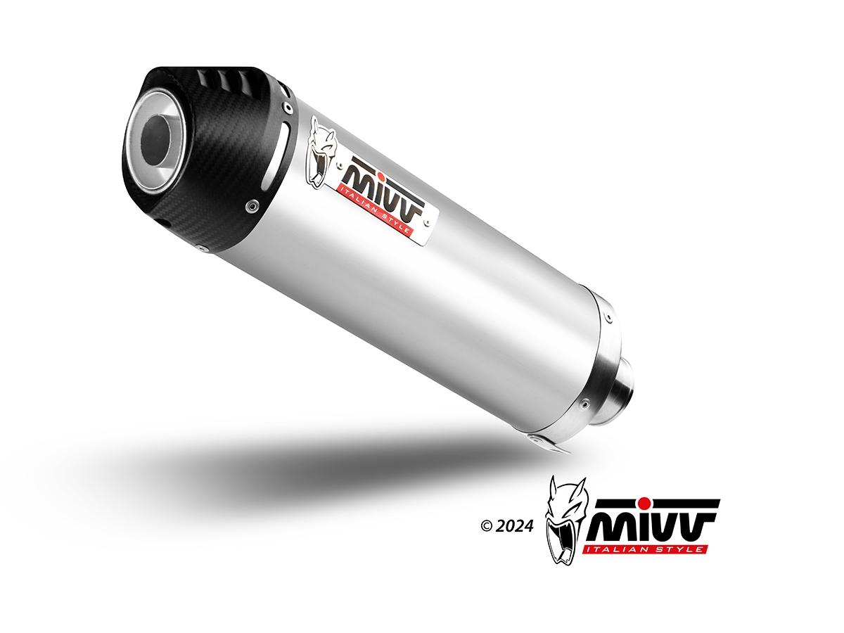ESCAPE MIVV OVAL SLIP-ON SPORT TITANIUM with carbon cap KTM 390 ADVENTURE        KT.024.L4C