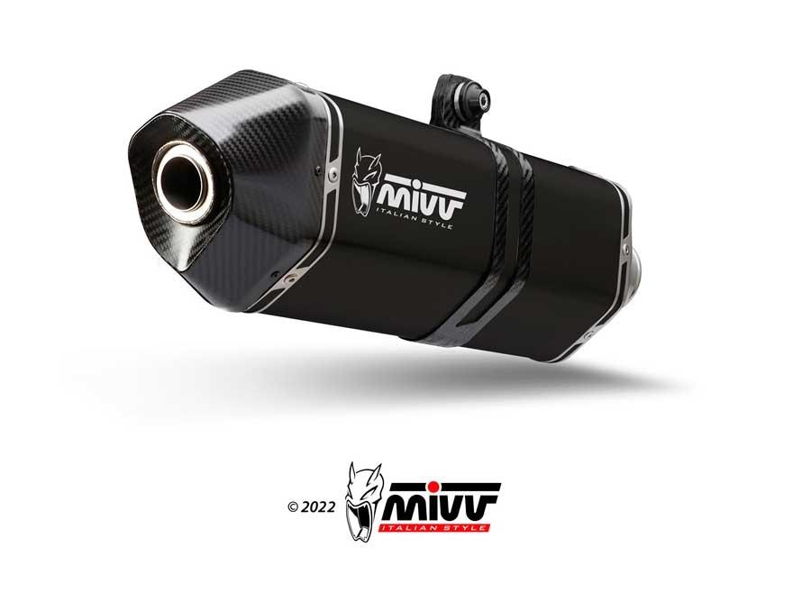 ESCAPE MIVV SPEED EDGE SLIP-ON SPORT BLACK KTM 1290 SUPER ADVENTURE / R / S / T        KT.027.LRB