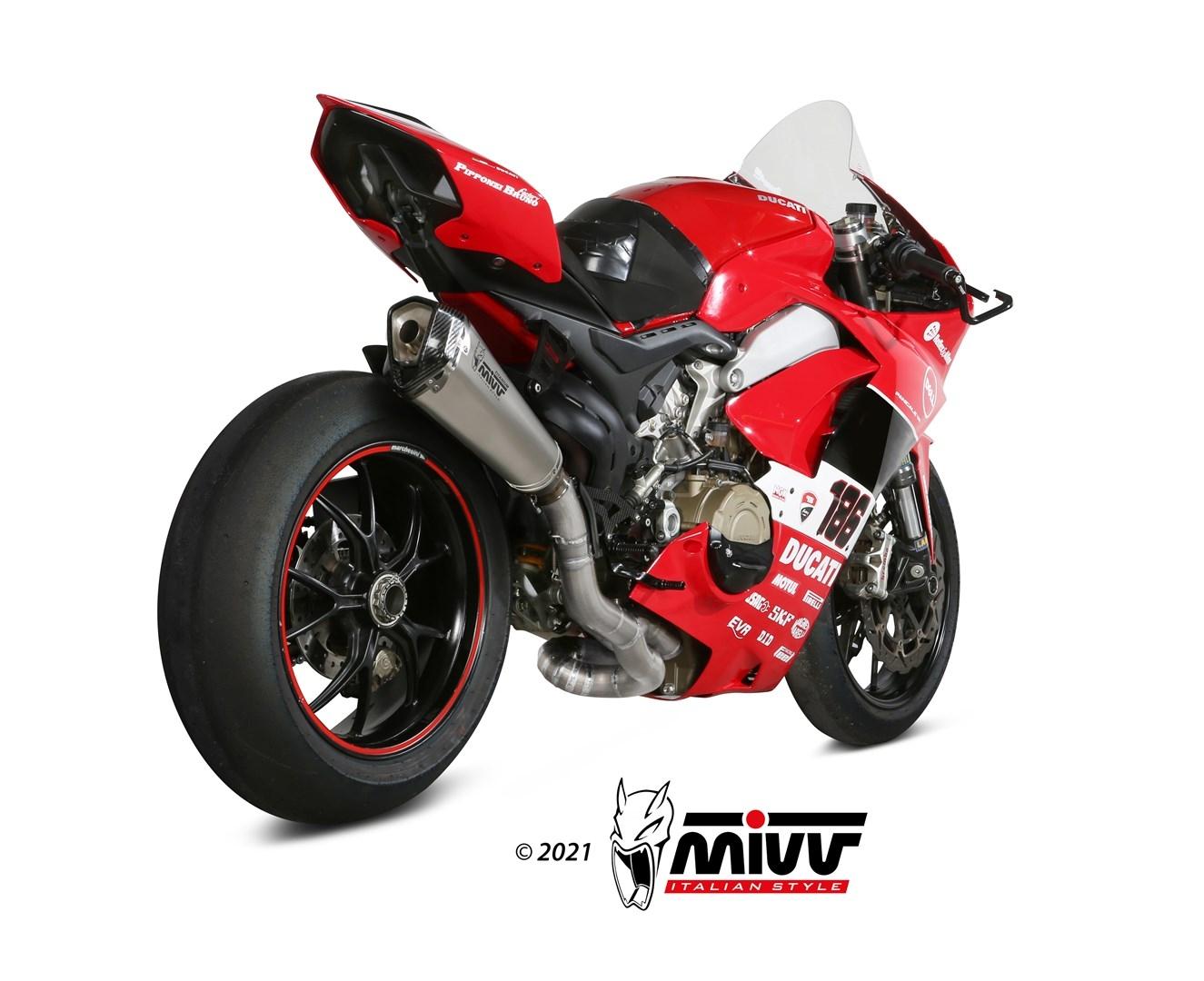 ESCAPE MIVV DELTA RACE FULL SYSTEM 2x1 POWER EVO full titanium collectors FULL TITANIUM DUCATI PANIGALE V4        R.DU.0003.SDRT