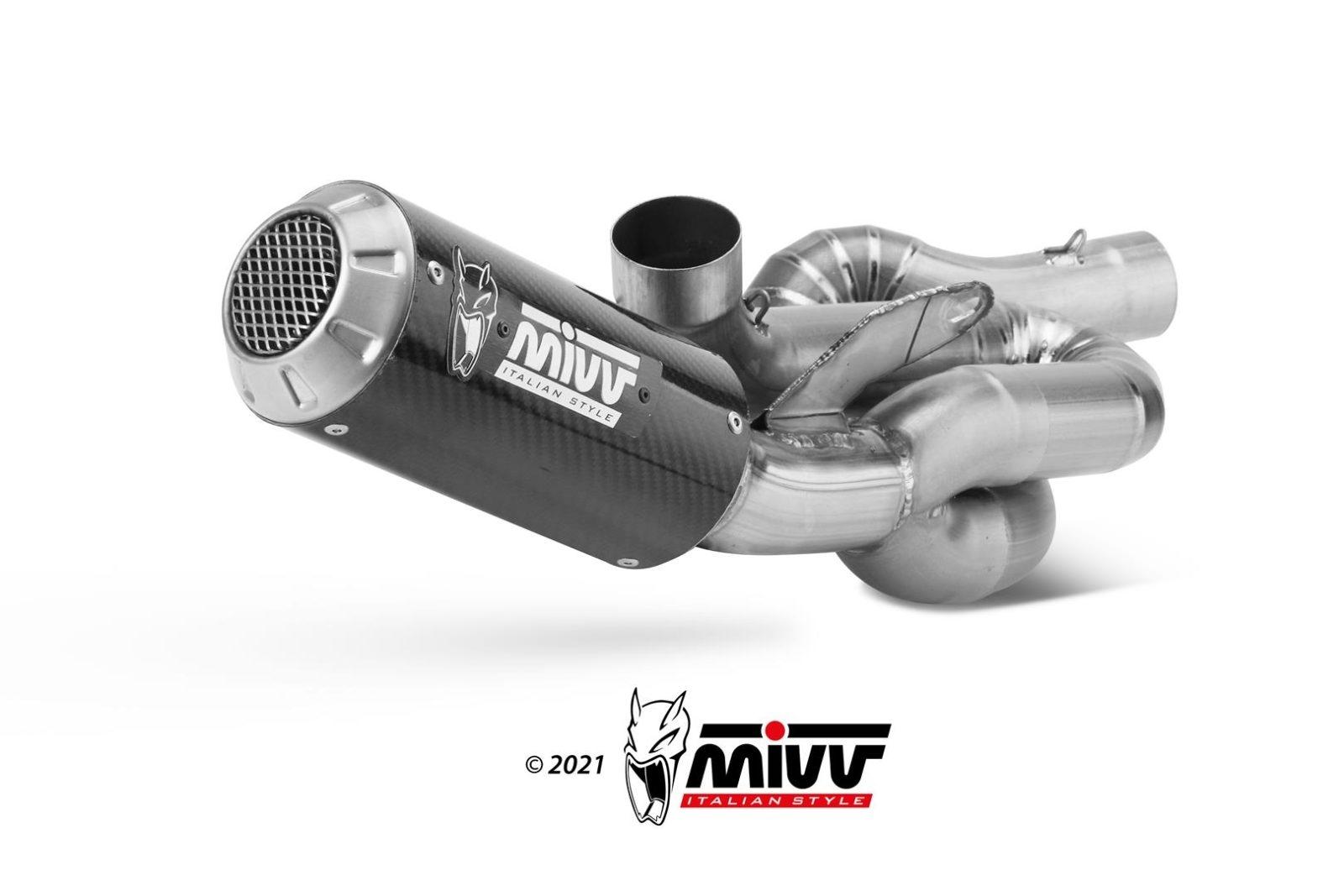 ESCAPE MIVV MK3 FULL SYSTEM 2x1 POWER EVO full titanium collectors CARBON DUCATI STREETFIGHTER V4        R.DU.0006.SM3C