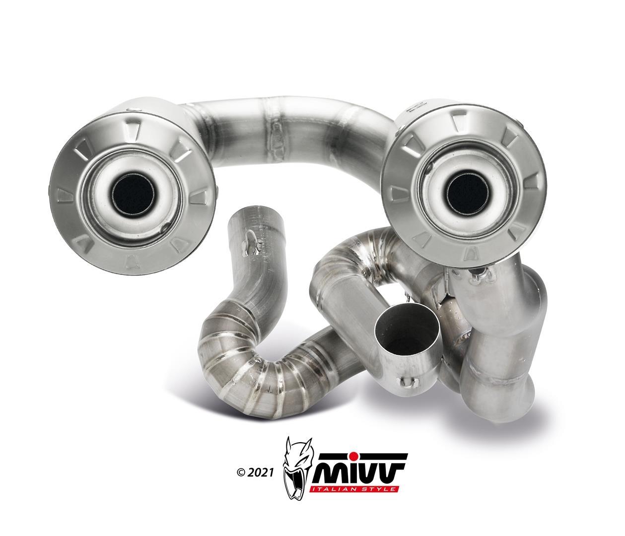 ESCAPE MIVV X-M1 FULL SYSTEM 2x2 POWER EVO full titanium collectors TITANIUM DUCATI STREETFIGHTER V4        R.DU.0007.SC4T