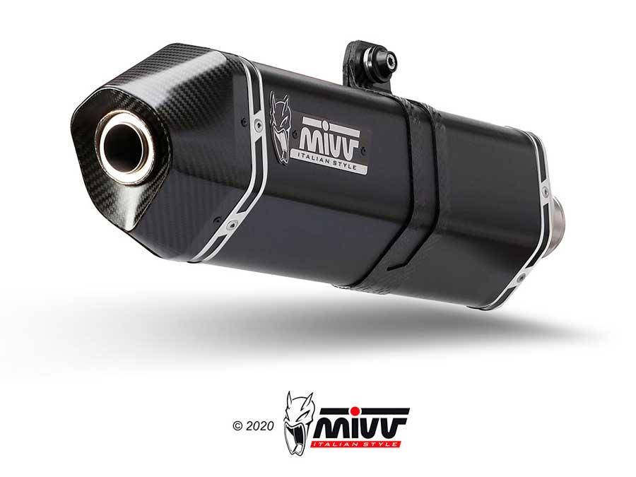 ESCAPE MIVV SPEED EDGE SLIP-ON SPORT BLACK TRIUMPH TIGER 900 / GT / PRO / RALLY        T.018.LRB
