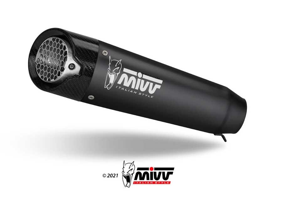 ESCAPE MIVV X-M5 SLIP-ON SPORT BLACK TRIUMPH STREET TRIPLE 660 S        T.019.SC5B