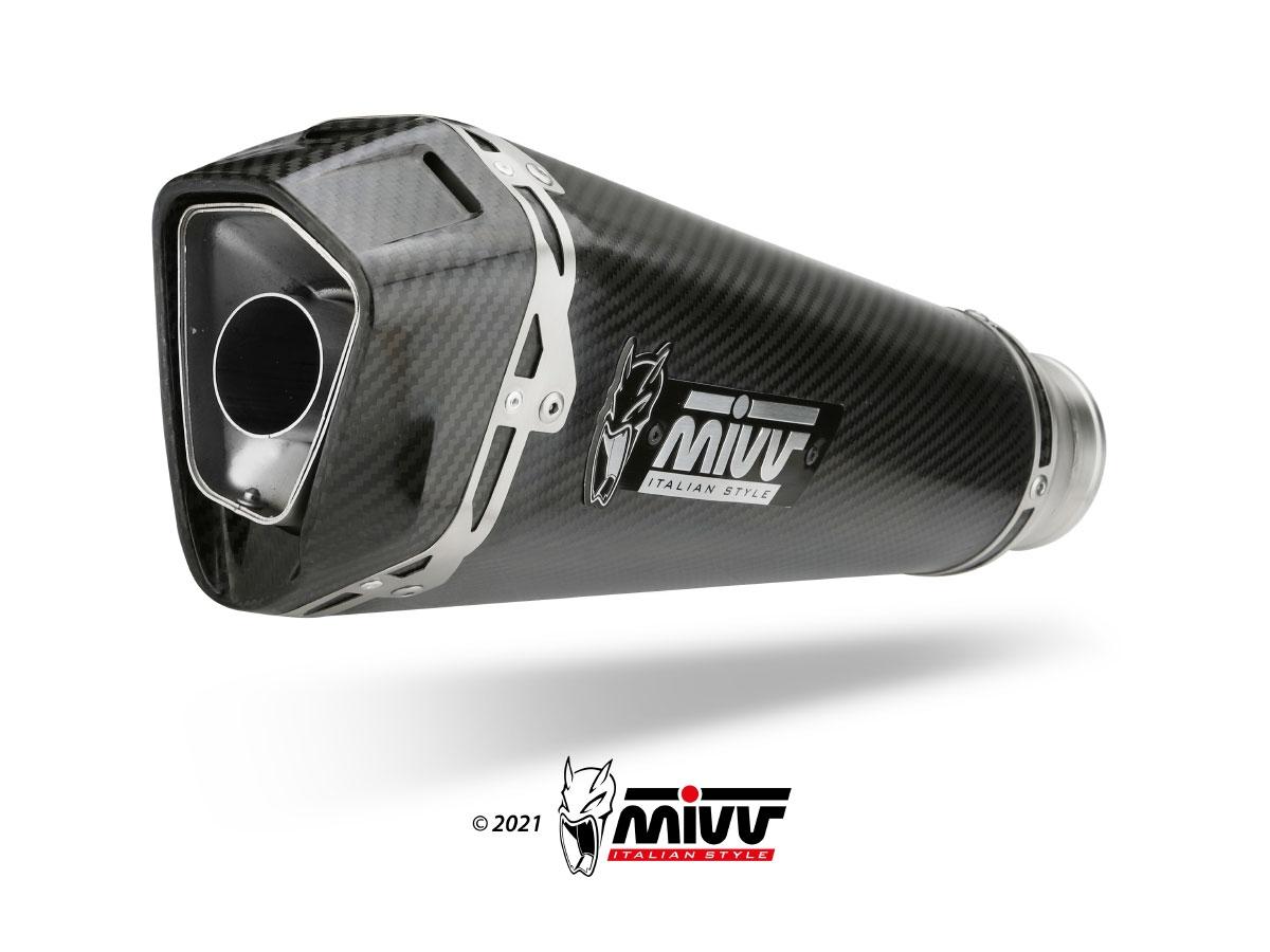 ESCAPE MIVV DELTA RACE SLIP-ON SPORT BLACK TRIUMPH SPEED TRIPLE R / S / RS        T.021.LDRC