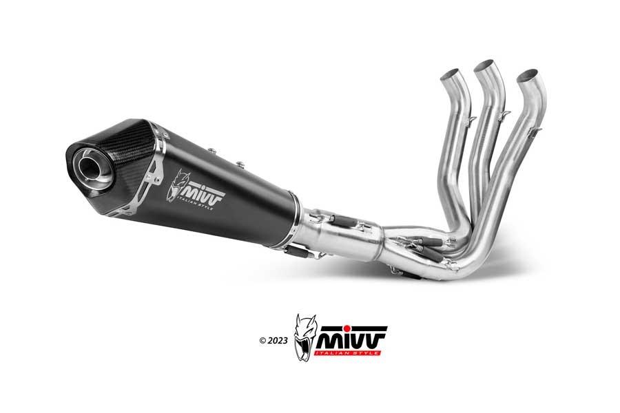 ESCAPE MIVV DELTA RACE FULL SYSTEM 3x1 SPORT BLACK TRIUMPH TRIDENT 660        T.022.LDRB