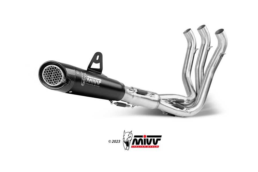 ESCAPE MIVV X-M5 FULL SYSTEM 3x1 SPORT BLACK TRIUMPH TRIDENT 660        T.022.SC5B