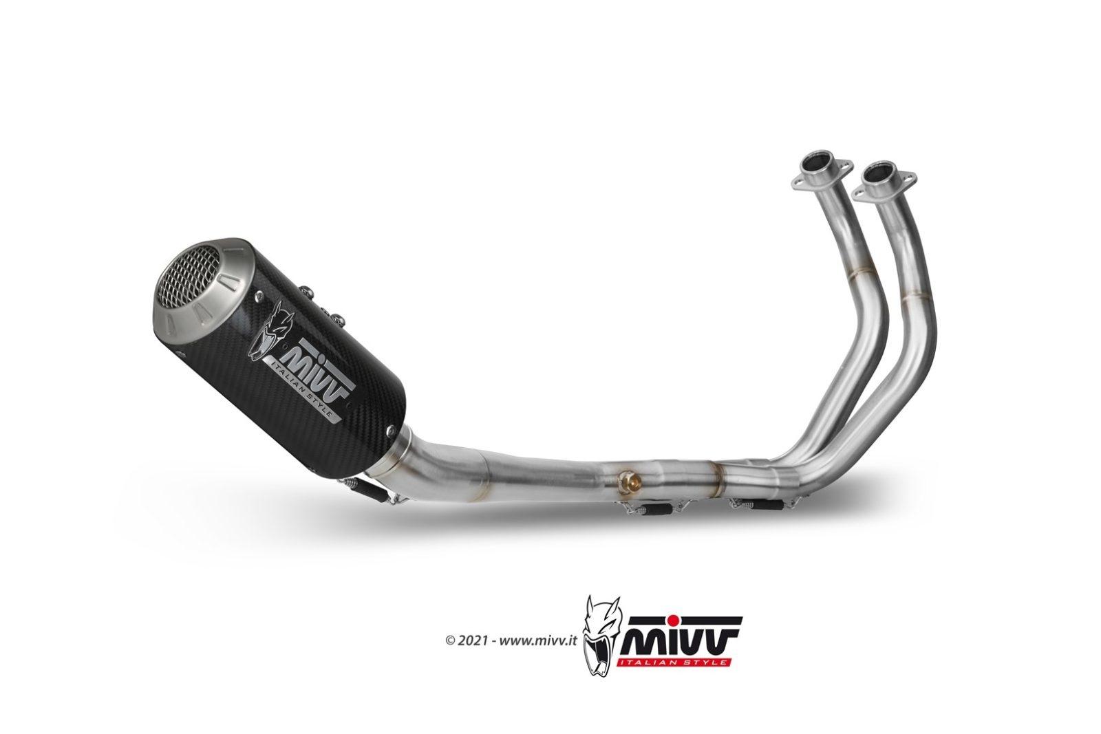 ESCAPE MIVV MK3 FULL SYSTEM 2x1 SPORT CARBON YAMAHA MT-07 / FZ-07        Y.045.SM3C