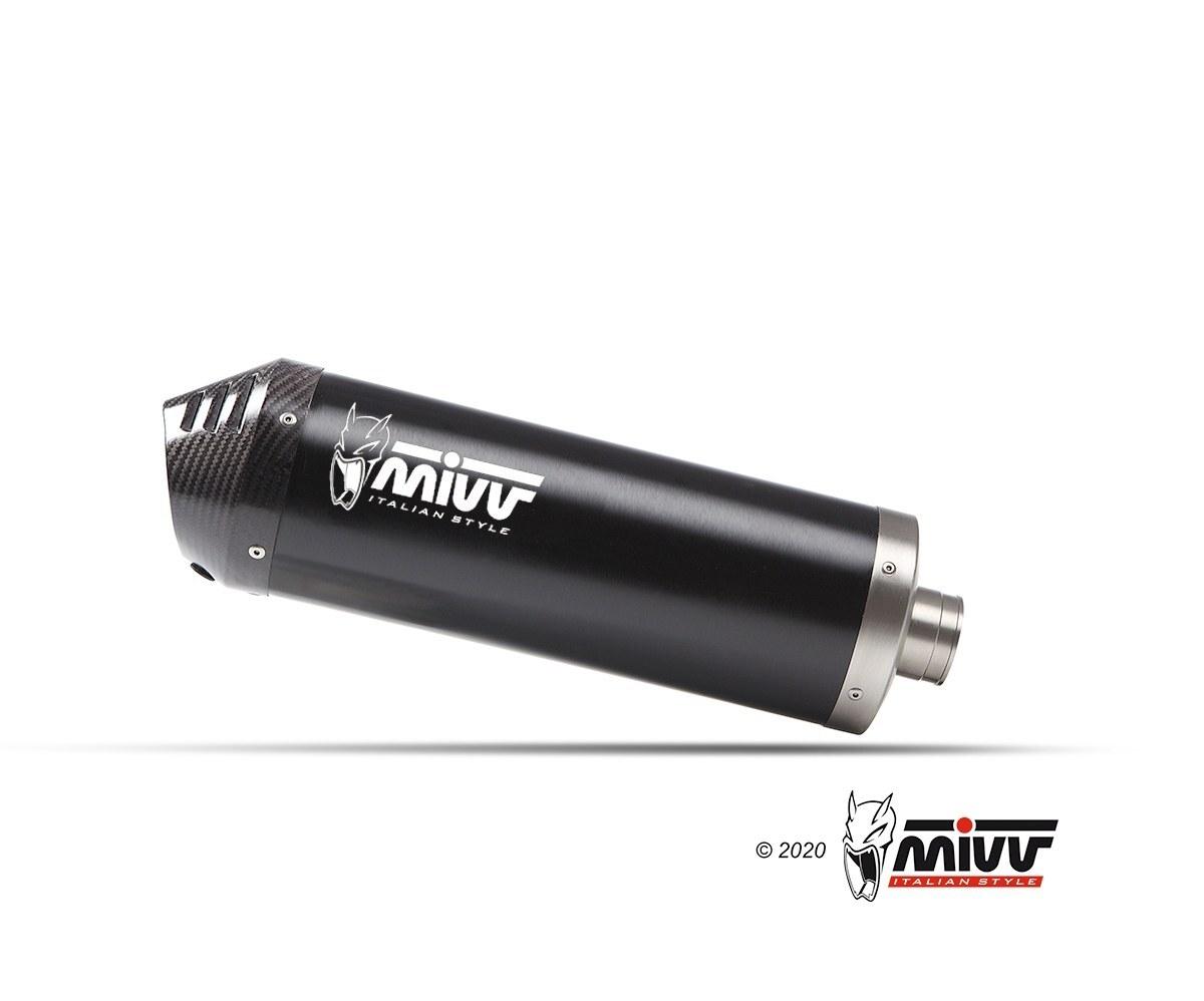 ESCAPE MIW VOGE 900 VALICO 900DSX 2024   2024 Euro5+ SPORT SLIP-ON OVAL BLACK with carbon cap
